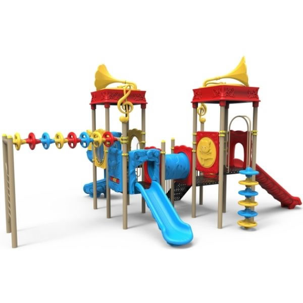 dört kule müzikal seri çocuk oyun park modeli