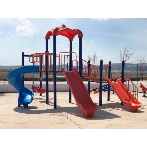 iki kule eko seri çocuk oyun park modeli