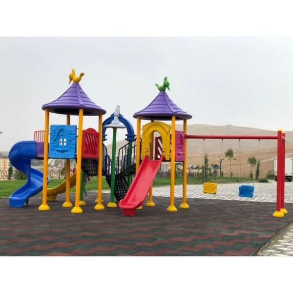 üç kule klasik seri çocuk oyun park modeli