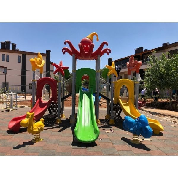 üç kule okyanus seri çocuk oyun park modeli